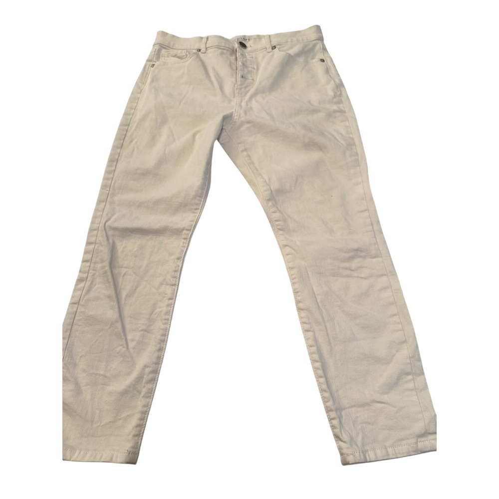 LOFT Womens High Waist‎ Skinny Crop Jeans White Size 29/8 Slim Pockets